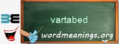 WordMeaning blackboard for vartabed